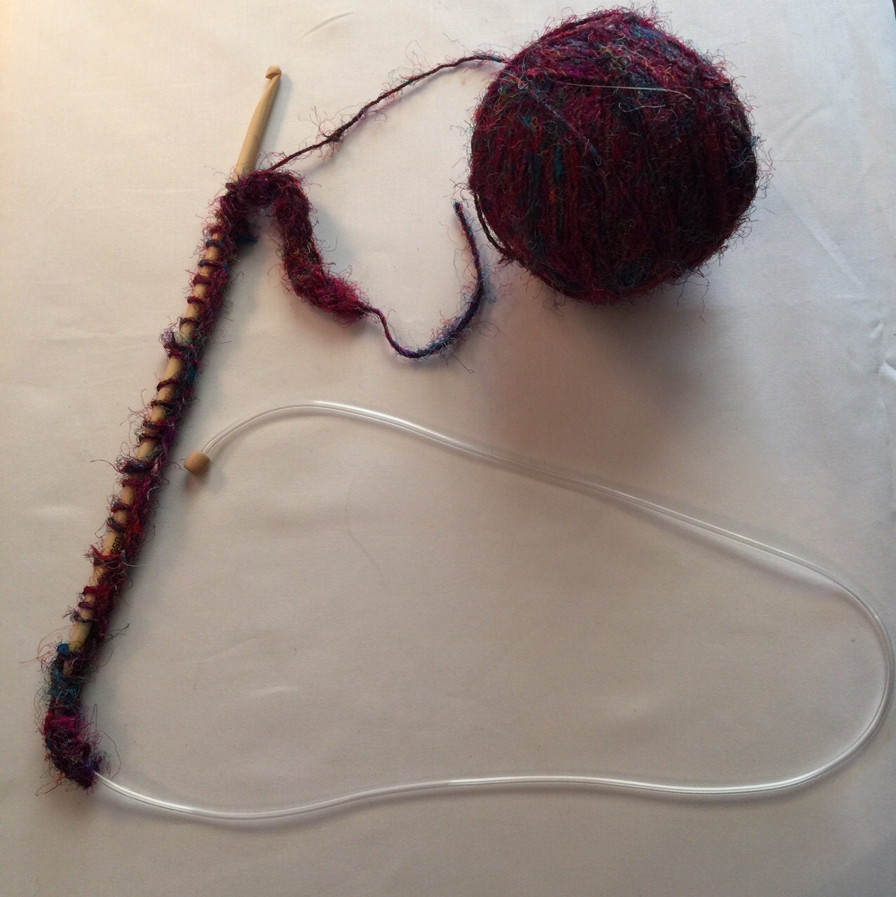 Flexible Afghan Hook US 9 5.5 mm