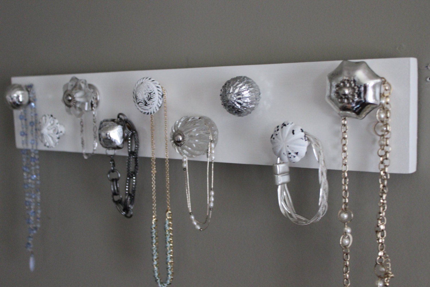  Jewelry  organizer 9 knob necklace holder jewlery organizer