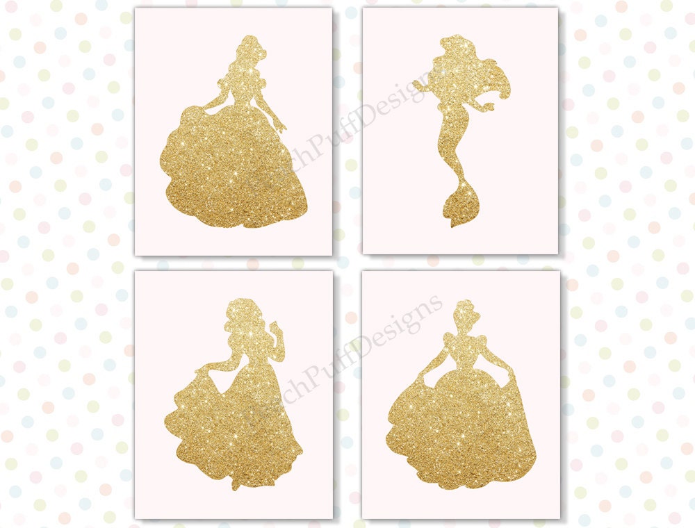 Princess Wall Art princess wall art 8x10 set of 4 instant download disney Princess Wall Art princess wall art 8x10 set of 4 instant download disney