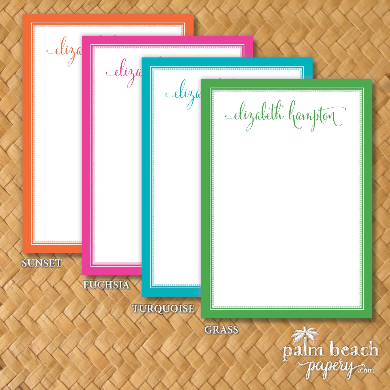 Signature 5x7 Notepad 50 or 100 Sheets Personalized