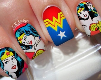 Wonder Woman Nail Decals