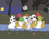 Marmont Hill - â€œPeanuts Halloween â€ Peanuts Print on Canvas