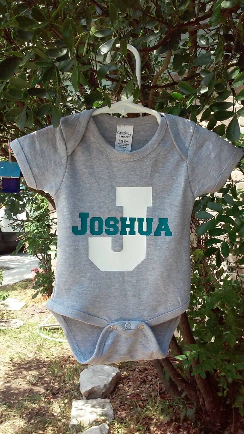 Baby Onesie Personalized Onesie Custom Baby by CaffeineAndWine
