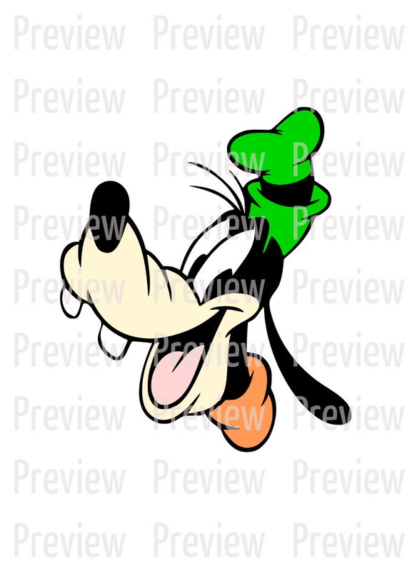 CUTTING FILE Goofy Head SVG Digital Cut by TLMDigitalDesigns