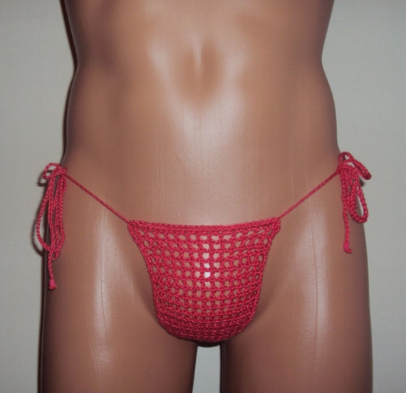 Men's G String Thong Lingerie Crochet Handmade