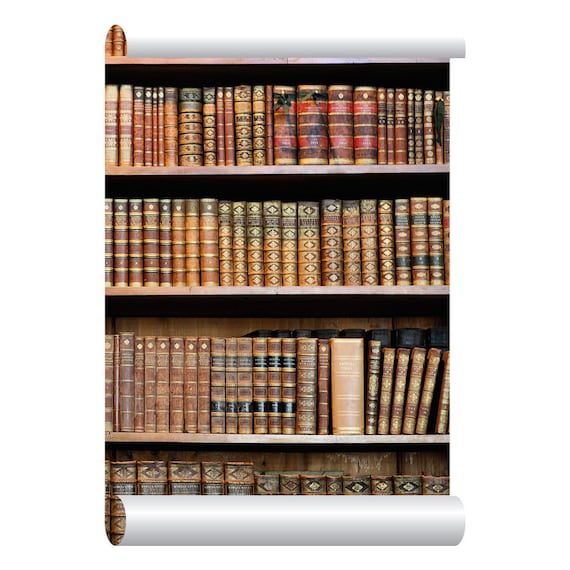 Selfadhesive Removable Wallpaper Old Books Wallpaper Peel