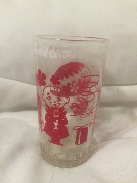 Vintage wizard of oz swift peanut butter drinking glass 10oz