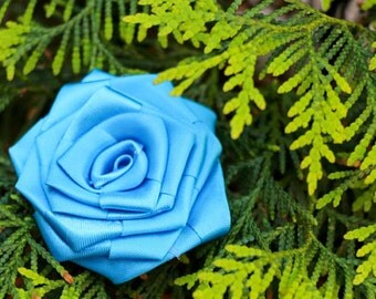 Blue wedding silk flowers blue rose silk wedding flowers handmade silk rose party decorations small roses baby shower decor fabric roses