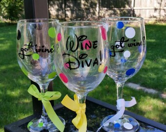 Personalize Wine Glasses