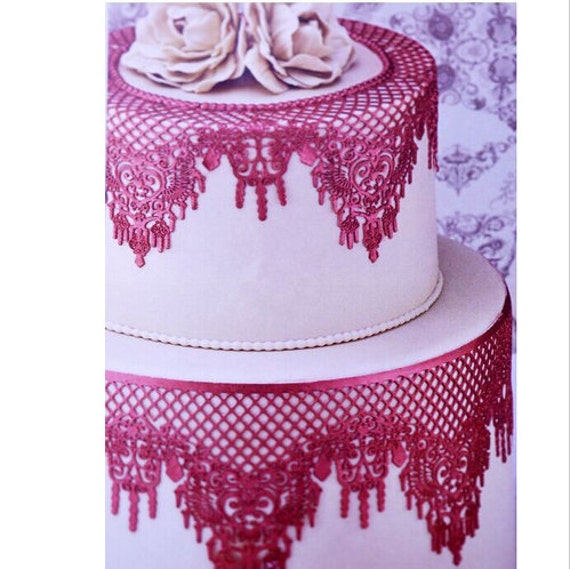 Lace Silicone Mold Fondant Cake Decoration Mold by JcBaking