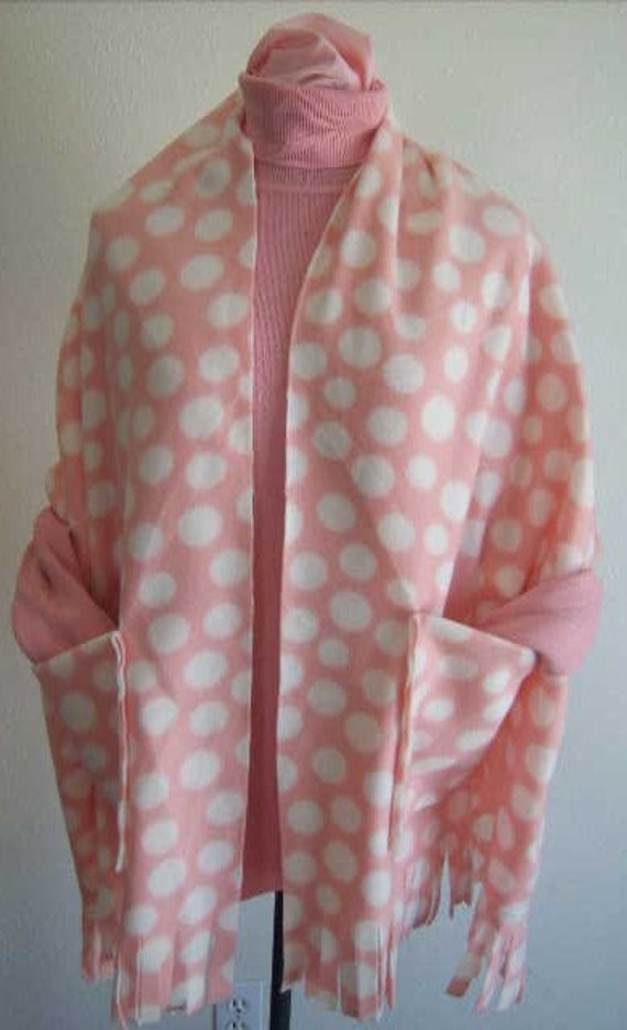 Items similar to Fleece Shawl with Fringe and Pockets on Etsy