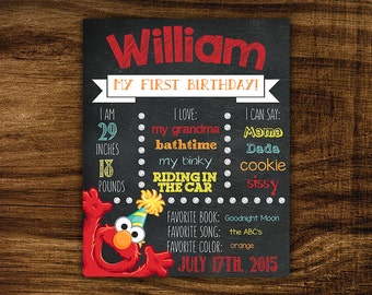 Items similar to D. I. Y. Elmo Printable Party Circles on Etsy