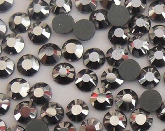 2mm Hematite Flatback Non-Hotfix Rhinestones - 5 grams / 3000 pieces - Loose, Bling, Nail Art, Decoden TDK-R041