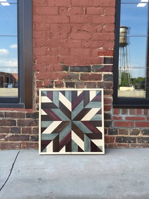 Wood Wall Art Wood Wall Decor Barn Quilt Design by DanburyDesign