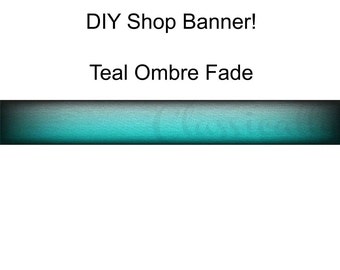 Etsy Shop Banner, Store Banner, Shop Branding, Teal Turquoise Green