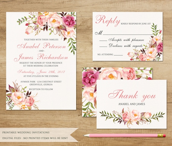 Wedding Invitations Free Printable 7