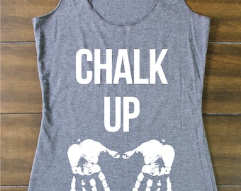 Fitted Tank - Chalk Up Tank - Crossfit Tank - Wod Tank - Crossfit - Crossfit Tank Tops - Workout Tank - Gym Tank - Workout Tanks For Women