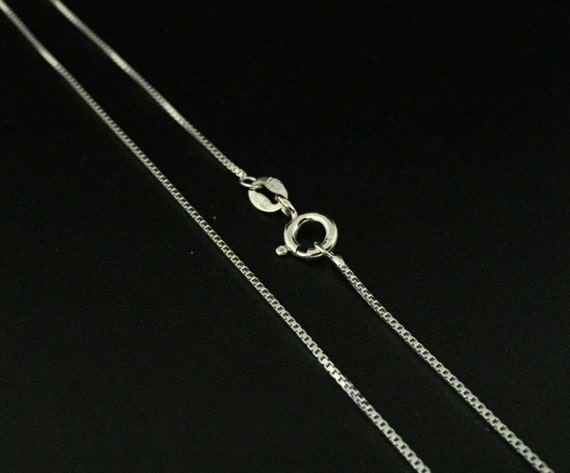 Silver Box Chain // Thin Box Chain // Box Chain // 925