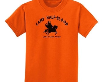 Childrens Camp Half Blood Child Tee - Youth Size Half-Blood T-Shirt TOLD-1026