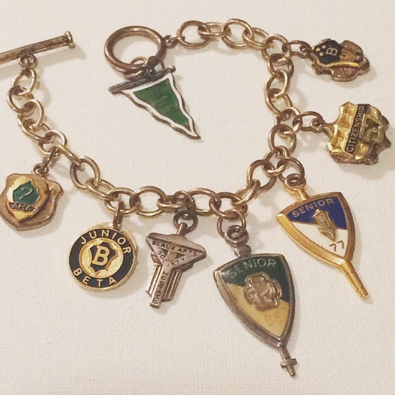 School Charm Bracelet Teacher Gift Back To School Jewelry