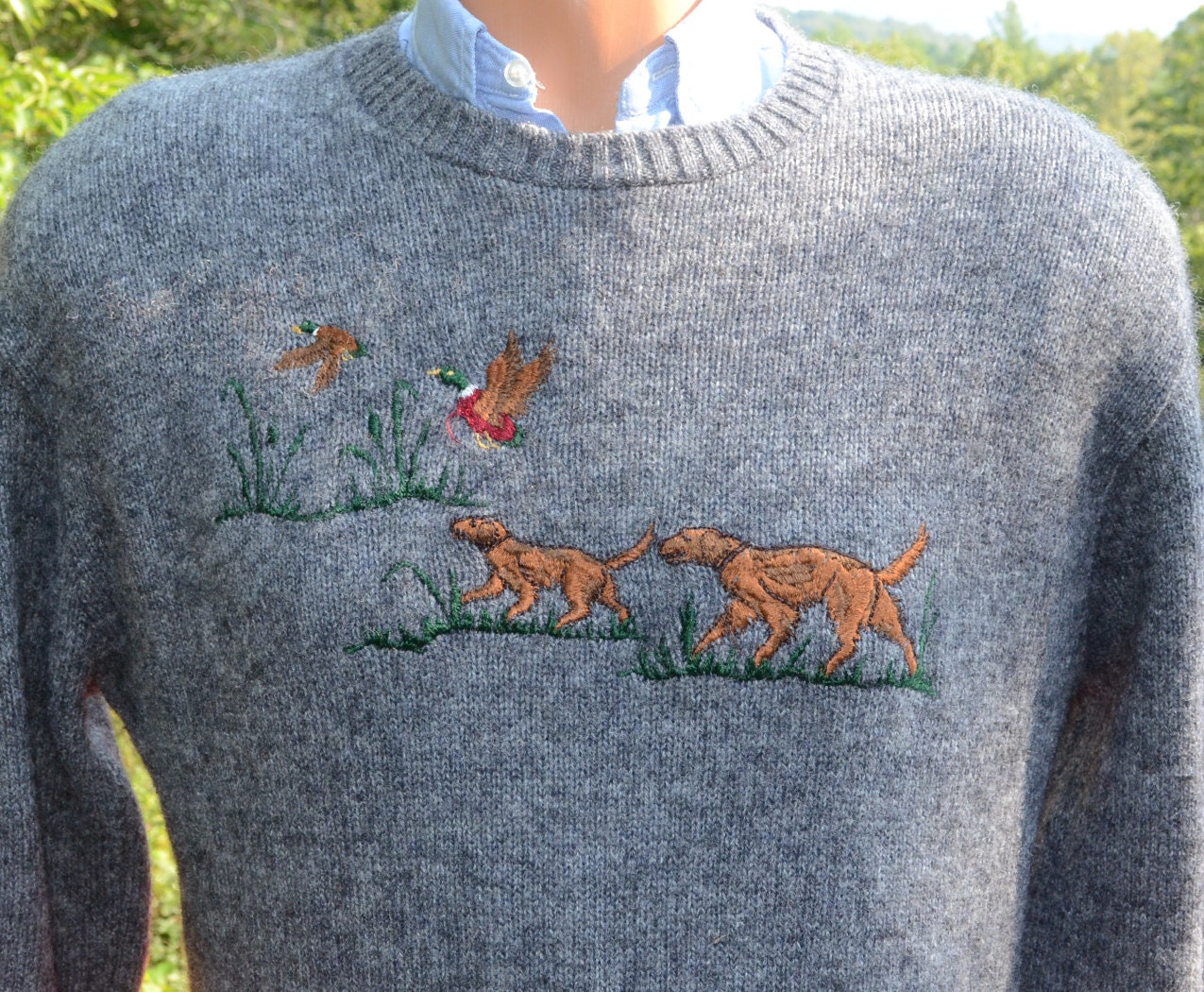 wool duck hunting sweater