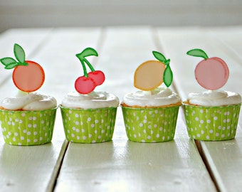 The Tutti Fruity Collection - Custom Cupcake Toppers from Mary Had a Little Party