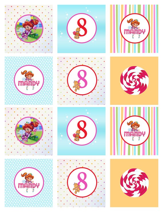 Candyland Printable party package digital printables for a
