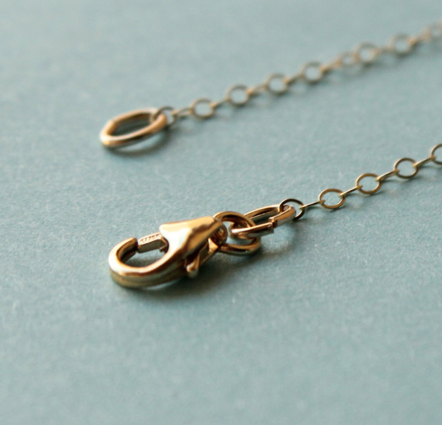 Gold necklace extender chain FINE gold chain 1.7mm gold