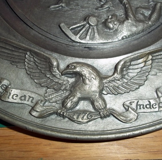 Vintage Hudson Pewter Collector Plate American