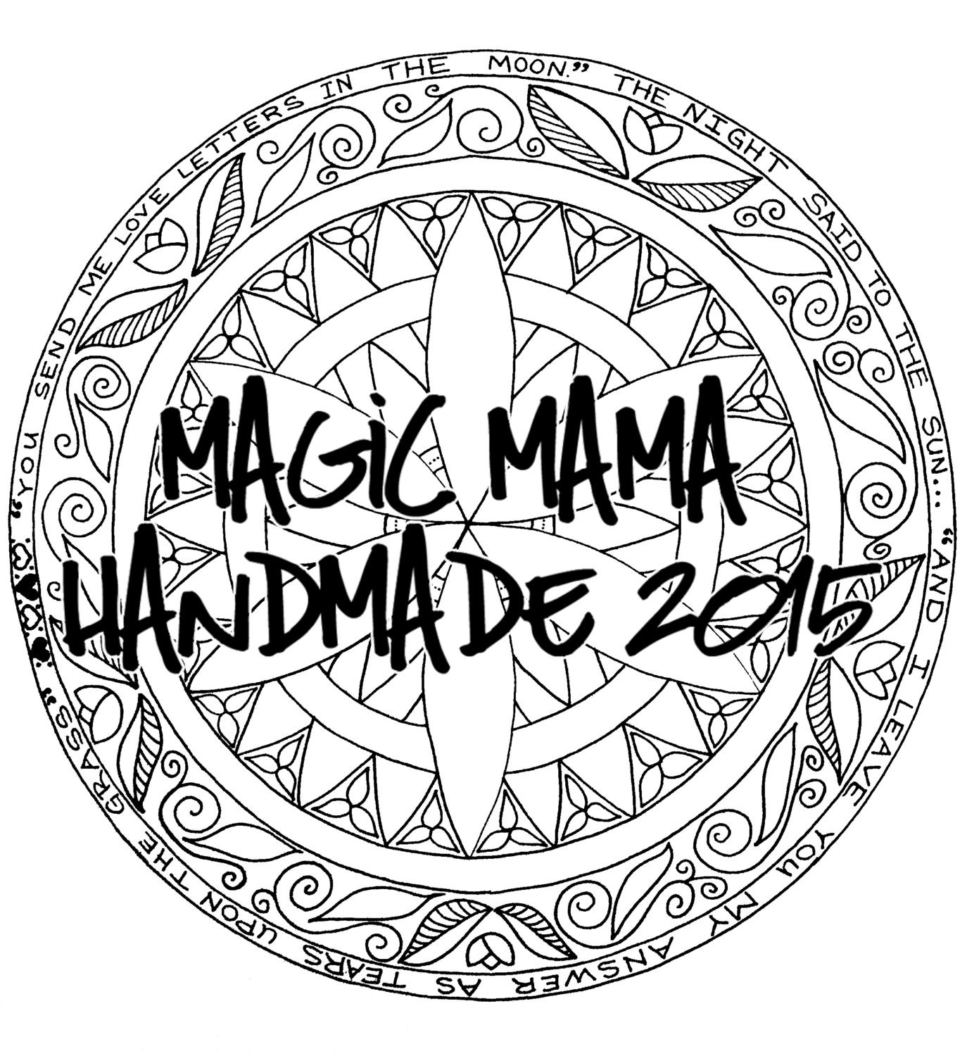 Summer Mandala Coloring Page by MagicMamaHandmade on Etsy