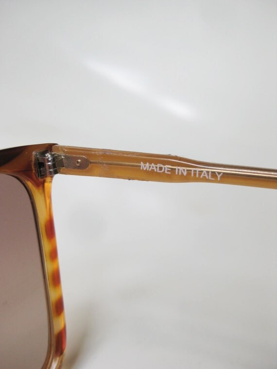 SALE Vintage Italian Sunglasses 1970s Wayfarer Deadstock
