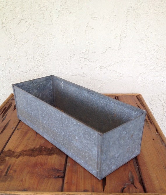 Vintage Galvanized Metal Box