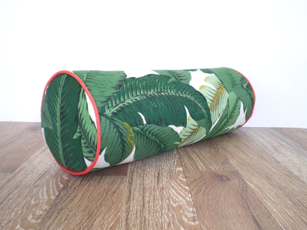 Round bolster pillow 20x7 tropical outdoor bolster for lounge