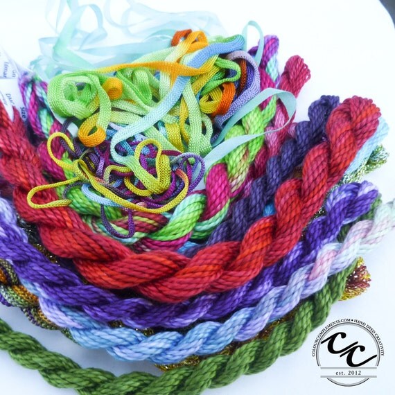 Wool Applique Thread Sampler 2