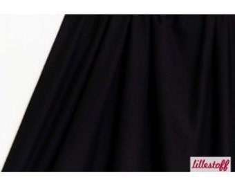 Lillestoff Stretchjersey Black Uni Organic Cotton Jersey with Elasthan by lillestoff design