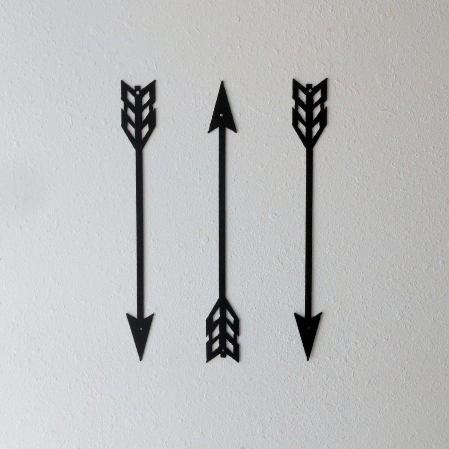 Small Arrow Decor Metal Art Wall Decor Set of Three Home