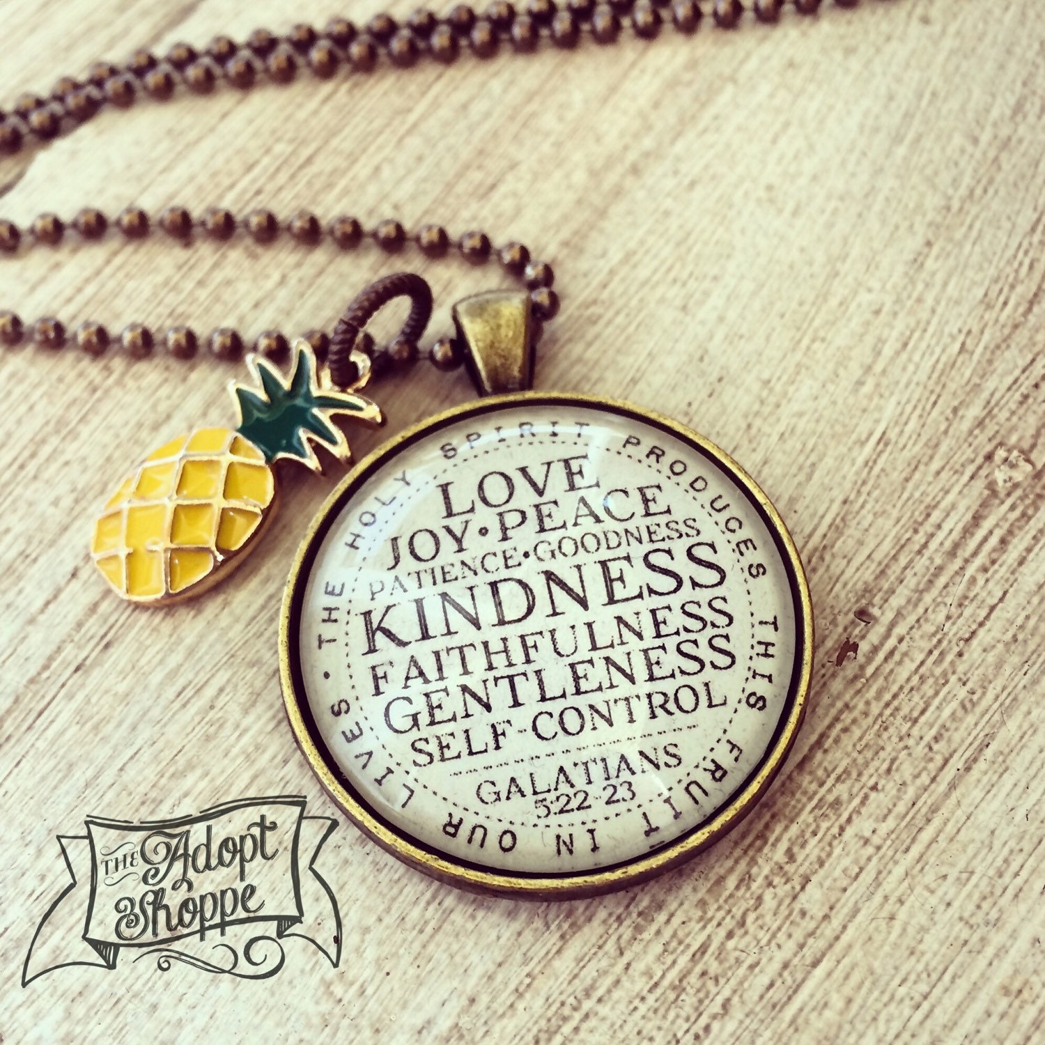 pineapple fruits of the Spirit necklace
