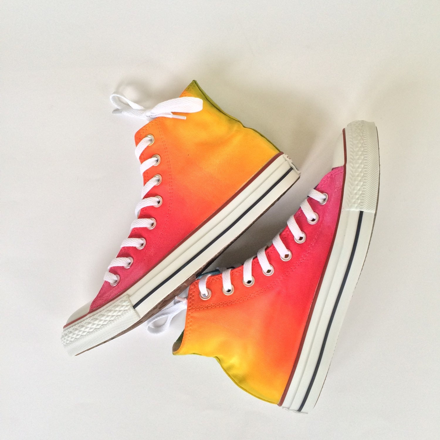 Tie Dye Converse Rainbow HIGH TOP Custom Shoes