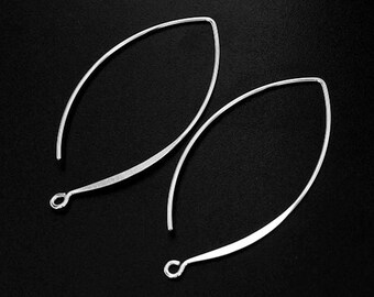 5 pairs of 925 Sterling Silver Ear Wires 22x39 mm. :th0980