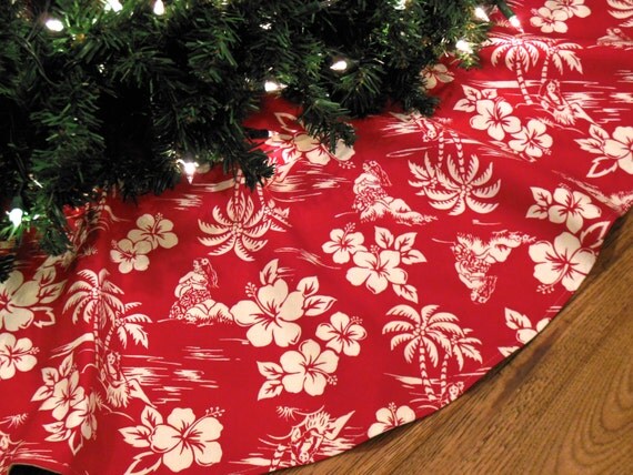 hawaiian christmas tree skirt tropical tree by hawaiian christmas tree skirt tropical tree by