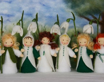 Snowdrop child / flower child / Nature Table / Waldorf