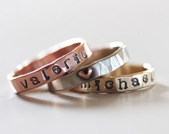 Personalized / Name Ring / Graduate Ring / Gift for Her / Custom Name / Stacking Rings / Name Ring / Personalized Stacking Ring / For Her