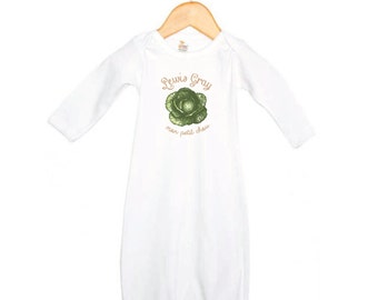 Mon Petit Chou - My Little Cabbage Baby Onesie, Slip Gown, Baby Bodysuit - French Baby - New Baby Gift