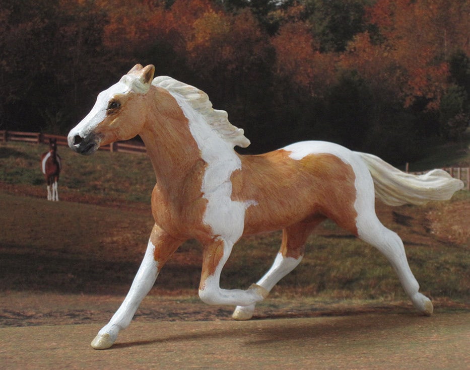 CM Breyer StableMate SM Custom Paint Palomino Standardbred