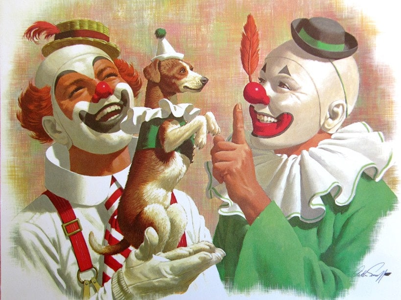 Arthur Sarnoff Clown Paintings