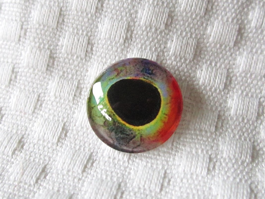 Glass Fish Eyes for jewelry and sculptures 18mm glass