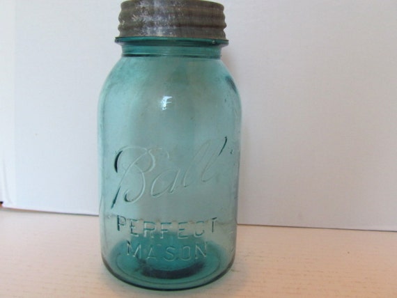 Blue Ball Canning Jar Number 13 Quart Size