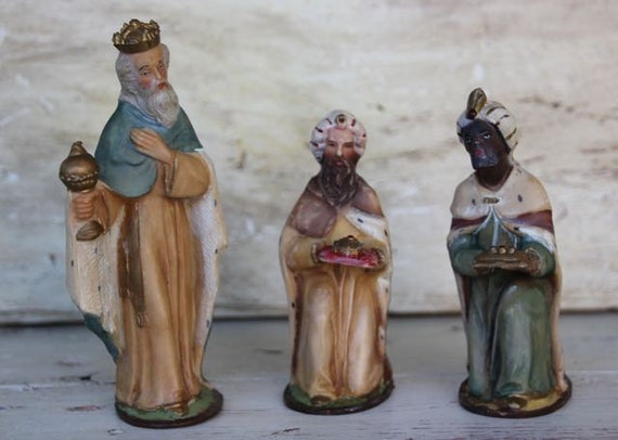 vintage wise men figurines holiday decor christmas decorations vintage wise men figurines holiday decor christmas decorations