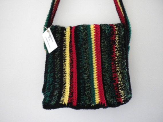 Bob Marly Rasta Hobo Messenger Bag Crossbody Hobo Bag