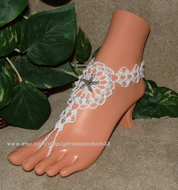 Nautical Anklet Foot Jewelry. Starfish by gilmoreproducts33